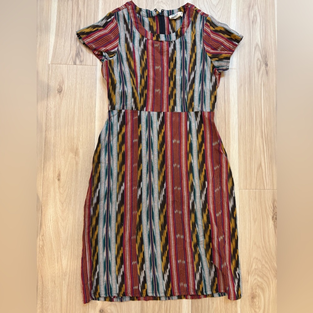 Mata Traders Bella Dress 100% Cotton Ikat Print Size XS